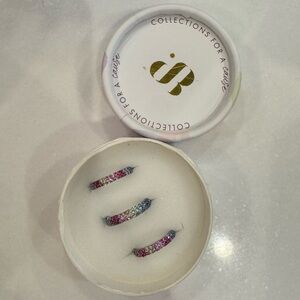 Colorful Sparkling Hoop Earrings Mental Health Awareness